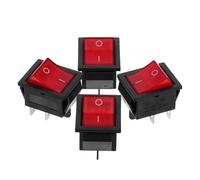 FESTFENDS Interrupteur à Bascule pour Générateur Essence 2-3kw 5-8kw, 4 Pièces, Résistance la Chaleur, Matériau Pa et Cuivre, pour Projets Électriques