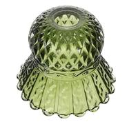 FESTFENDS -jour en Verre Diffuseur de Lumière Élégant à Motif Filet Vintage avec Bord Festonné pour Lampe de Bureau et Décoration D'intérieur Rétro