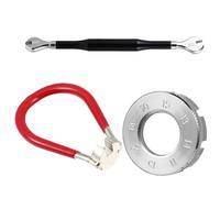 FESTFENDS Kit de Clés à Rayons en Acier pour Vélo de Montagne, 3 Pièces | Tailles 10 à 15g, Réglage des Écrous de Rayons, Réparation et Centrage des Roues