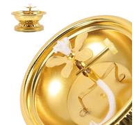 FESTFENDS Lampe à Huile Rétro en Laiton Mèche en Coton, Ornement Élégant pour Usage Intérieur, Facile à Utiliser et Valeur Pratique Maison