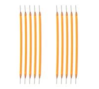 FESTFENDS Lot de 10 filaments LED flexibles : filaments flexibles pour ampoules rétro, source lumineuse douce, accessoires de réparation de lampes, 5,8 cm (2,3 pouces), 3 V, 2 700 K