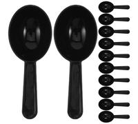 FESTFENDS Lot de 12 mini cuillères doseuses en plastique réutilisables pour préparations en poudre, idéales pour le café, le thé, la pâtisserie et les compléments protéinés.