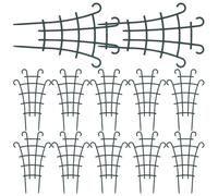 FESTFENDS Lot de 12 Treillis empilables en Plastique pour Plantes en Pot, idéaux pour Les Plantes grimpantes d'intérieur et d'extérieur (Fleurs, Vert).