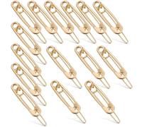 FESTFENDS Lot de 15 Épingles à Cheveux Dorées en Alliage Robustes et Faciles à Utiliser D'épingle à Nourrice pour Accessoires Cheveux Femmes