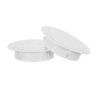 FESTFENDS Lot de 2 Bouchon de trou de tuyau de cuisine Blanc, Couvercle de hotte aspirante pour ouverture murale 152-168 mm, anti-fuite et réduction du bruit, cuisine et buanderie