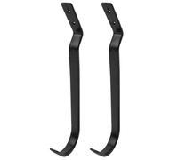 FESTFENDS Lot de 2 Crochets de Billard à Fixer sous la Table - Support de Rangement métallique pour queues de Billard, Accessoire de pour Salle de Jeux - Fixation latérale avec vis, Noir