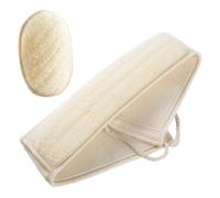 FESTFENDS Lot de 2 Éponges Luffa Naturelles Exfoliantes Visage Corps, Utilisation Polyvalente, Nettoyage en Profondeur, Bain Lavage Visage