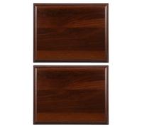 FESTFENDS Lot de 2 plaques de récompense Vierges : Tableau de certificats d'entreprise à Faire soi-même - Plaques de médaille Vierges 25 x 20 cm - Socle en Bois de Noyer pour trophées