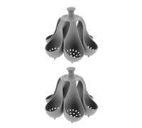 FESTFENDS Lot de 2 supports à œufs vapeur en silicone - Cuiseur à œufs durs résistant à la chaleur pour le petit-déjeuner familial - Panier de cuisson pour pochés, 6 emplacements