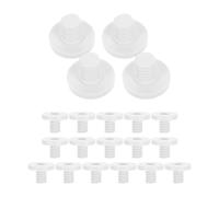FESTFENDS Lot de 20 vis de Fixation pour auvent : boulons de Rechange pour abri de Jardin - Compatibles avec Les abris - Vis de Fixation pour auvent - Accessoires d'installation Facile - Blanc