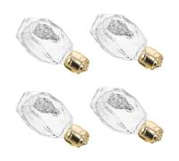 FESTFENDS Lot de 4 Petites Bouteilles en Verre Or 16ml Motif Fleur de Rose pour Eau Bénite, Design Élégant et Facile à Nettoyer, pour Baptêmes et Pèlerinages