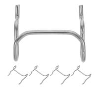 FESTFENDS Lot de 5 crochets pour panneau perforé : crochets pour étagères murales, garage, atelier, bureau, maison - accessoires robustes pour le rangement et l’organisation des outils.