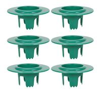 FESTFENDS Lot de 6 protections pour têtes d'arrosage, anneaux de protection verts en forme de beignet - pour systèmes d'irrigation extérieurs - Empêchent les dommages causés par les