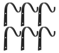 FESTFENDS Lot de 6 Supports de Suspension Robustes pour Plantes d'extérieur, Supports métalliques pour paniers Suspendus, Crochets muraux pour mangeoires à Oiseaux, carillons éoliens et