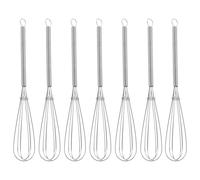 FESTFENDS Mélangeurs pour Teinture Capillaire Outil Solide pour Battre et Colorant Lot de 7 Pièces en Acier Inoxydable Argenté pour Salon de Coiffure