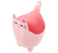 FESTFENDS Mini Poubelle de Bureau pour Petits Objets en Pp Forme Chat Rose, Légère et Facile à Déplacer et Décorer Chambre D'garçon et Filles