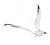 FESTFENDS Ornement Suspendu de Mouette Décorative en Mousse Noire, Modèle Réaliste pour Décoration de Mariage et Jardin