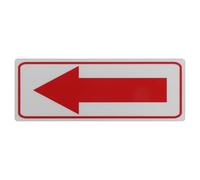 FESTFENDS Panneau fléché réfléchissant : autocollant fléché directionnel en aluminium - 20 cm/7,87 po - marqueur adhésif pour boîte aux lettres et signalisation extérieure (clôture, etc.)