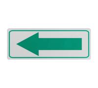 FESTFENDS Panneau fléché réfléchissant : autocollant fléché directionnel en aluminium - 20 cm/7,87 po - marqueur adhésif pour rue et boîte aux lettres, clôture, signalétique extérieure
