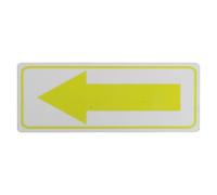 FESTFENDS Panneau fléché réfléchissant : autocollant fléché directionnel en aluminium - 20 cm/7,87 po - marqueur adhésif pour rue et boîte aux lettres, idéal pour la signalisation extérieure