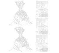 FESTFENDS Paquet Plastique Transparent PE Épais 5pcs pour Housse de Meubles et Draps, Pratique et Résistant, pour Hôtel et Protection Anti-poussière