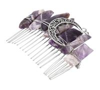 FESTFENDS Peigne à Cheveux Accessoire Chic en Pourpre Élégant et Délicat pour Chignon Fabrication Artisanale Unique pour Mariages et Fêtes pour Femmes