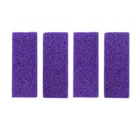 FESTFENDS Pierres Ponces Pourpre en Pu pour Pédicure Professionnelle Lot de 4 Accessoire Exfoliant pour Élimination des Callosités et Soin des Pieds
