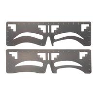 FESTFENDS Pochoir Outil de Maquillage Précis et Gain de Temps Guide-sourcils 2 Pièces en Acier Inoxydable pour Mesurer et Dessiner Sourcils pour Femmes et Filles