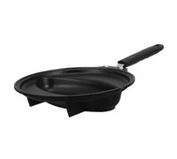 FESTFENDS Poêle Antiadhésive Noire en Fer avec Poignée Ergonomique pour Moule à Omelette, pour Cuisson Maison Facile et Rapide