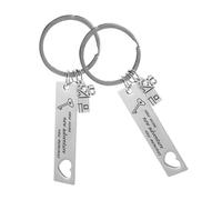FESTFENDS Porte-clés Argenté en Acier Inoxydable Organisation Pratique Design Distinctif Lot de 2 2026 Nouvelle Maison pour Pendaison de Crémaillère