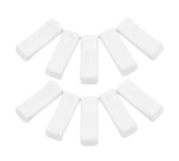 FESTFENDS Porte- Repose-cuillères d'oreiller Lot de 12 en Céramique Blanc Pur Design Élégant, Antidérapant, pour Restaurants et Repas en
