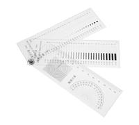 FESTFENDS Règle de mesure de largeur de fissures pour béton (lot de 3) - Outil de mesure des rayures et des défauts ponctuels pour une inspection précise défauts de surface - Règle de de