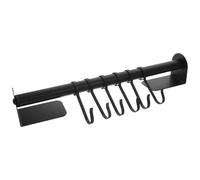 FESTFENDS Support 6 Crochets Robustes sans Perçage Mural et en Acier Carbone Pratique pour Ustensiles Cuisine, pour Salle de Bain ou Salon Décoratif et Pratique