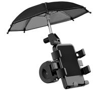 FESTFENDS Support de Téléphone Portable avec Parapluie pour Vélo Électrique Réglage Multi-Angle, Design Antidérapant en Abs et Silicone, Accessoire pour Cyclisme