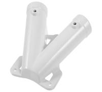 FESTFENDS Support Mural pour Mât de Drapeau V, Alliage D’Aluminium, Blanc | Angle Réglable, 1 Set, Structure Robuste, pour Jardin et Balcon, Fixation Extérieure