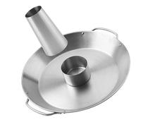 FESTFENDS Support pour Poulet Rôti en Acier Inoxydable Poignée Amovible, Plaque de Cuisson Multi-usages pour Barbecue à Domicile, Plat de Cuisson Robuste et Pratique