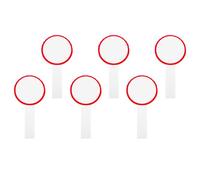 FESTFENDS Tableau Blanc Effaçable à Sec Rouge 6 Pièces Surface Réutilisable et Design Simple Face pour Écriture DIY et Affichage de Score
