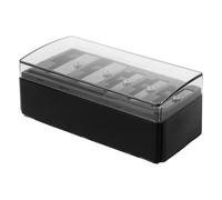 FESTFENDS Taille-crayon eyeliner, 5 trous, taille-crayon manuel cosmétique à pointe longue avec couvercle en plastique, outil de maquillage pour les lèvres, les yeux et les sourcils.
