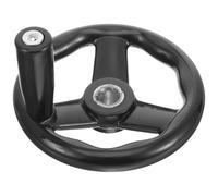 FESTFENDS Volant de Tour en Bakélite Noir à Trois Rayons Poignée Rotative pour Machine-outil, Isolation Renforcée et Design Moderne Solide