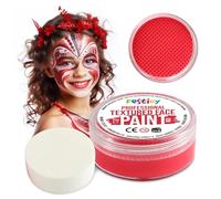 Festicy Maquillage Halloween pour Visage, Rouge, 20g, éponge | Certifié EN 71-3 & Reach | Maquillage enfant fille | Déguisement | Maquillage Halloween & peinture corporelle, maquillage enfant