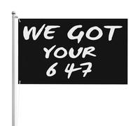 Festif Drapeau de jardin Drapeau « We Got Your 6,47 Pro T-Rump Conservative Support » Léger Drapeau avec œillets métalliques 3x5 Ft pour Décoration extérieure,jardin,chambres