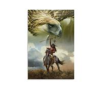 FestiKit Impression sur toile d'Amérindien, Apaches - Décoration murale moderne pour chambre à coucher - Sans cadre - 40 x 60 cm