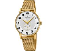 Montre FESTINA pour Homme F20569/1 Acero Clasico Boîtier en Acier Inoxydable Doré Bracelet en Acier Inoxydable Gris