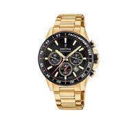 Festina Montre Homme F20634/5 Timeless Chronograph - Acier 316L doré, Quartz, Chronographe, 10 ATM