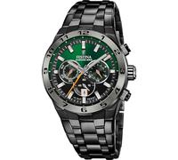Festina Montre homme F20673/2 Chrono Bike – Acier inoxydable 316L noir, Quartz, Calendrier, 10 ATM