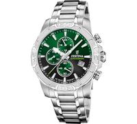 Festina Montre homme F20704/5 Timeless Chronograph Argenté – Acier 316L, Quartz, Chrono, 10 ATM