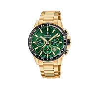 Festina Montre Homme F20634/4 Timeless Chronograph – Acier 316L doré, Quartz, 10 ATM