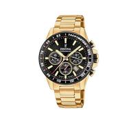 Festina Montre Homme F20634/5 Timeless Chronograph - Acier 316L doré, Quartz, Chronographe, 10 ATM