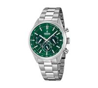 Festina Montre Homme F16820/R Timeless Chronograph – Acier inox 316L argenté, Quartz, Chrono, 5 ATM
