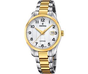 Festina - Classic Sapphire 37Mm Quartz - Homme - Accessoires - Gris - Taille: ONE Size